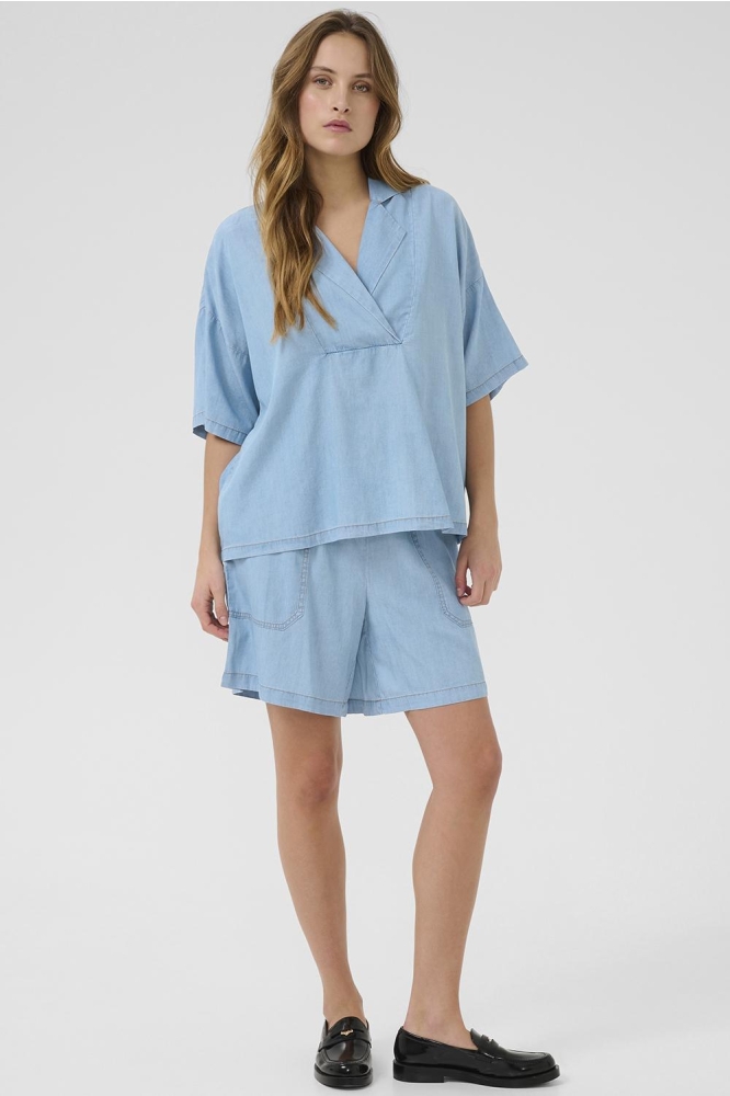 CUCITHA AURELIA BLOUSE 50111805 500027 LIGHT BLUE WASH